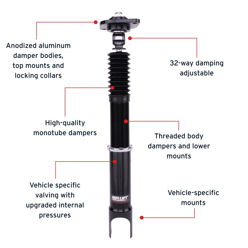 Nissan 350Z Air Suspension Rear Kit - Air Lift - Performance - `03-`08